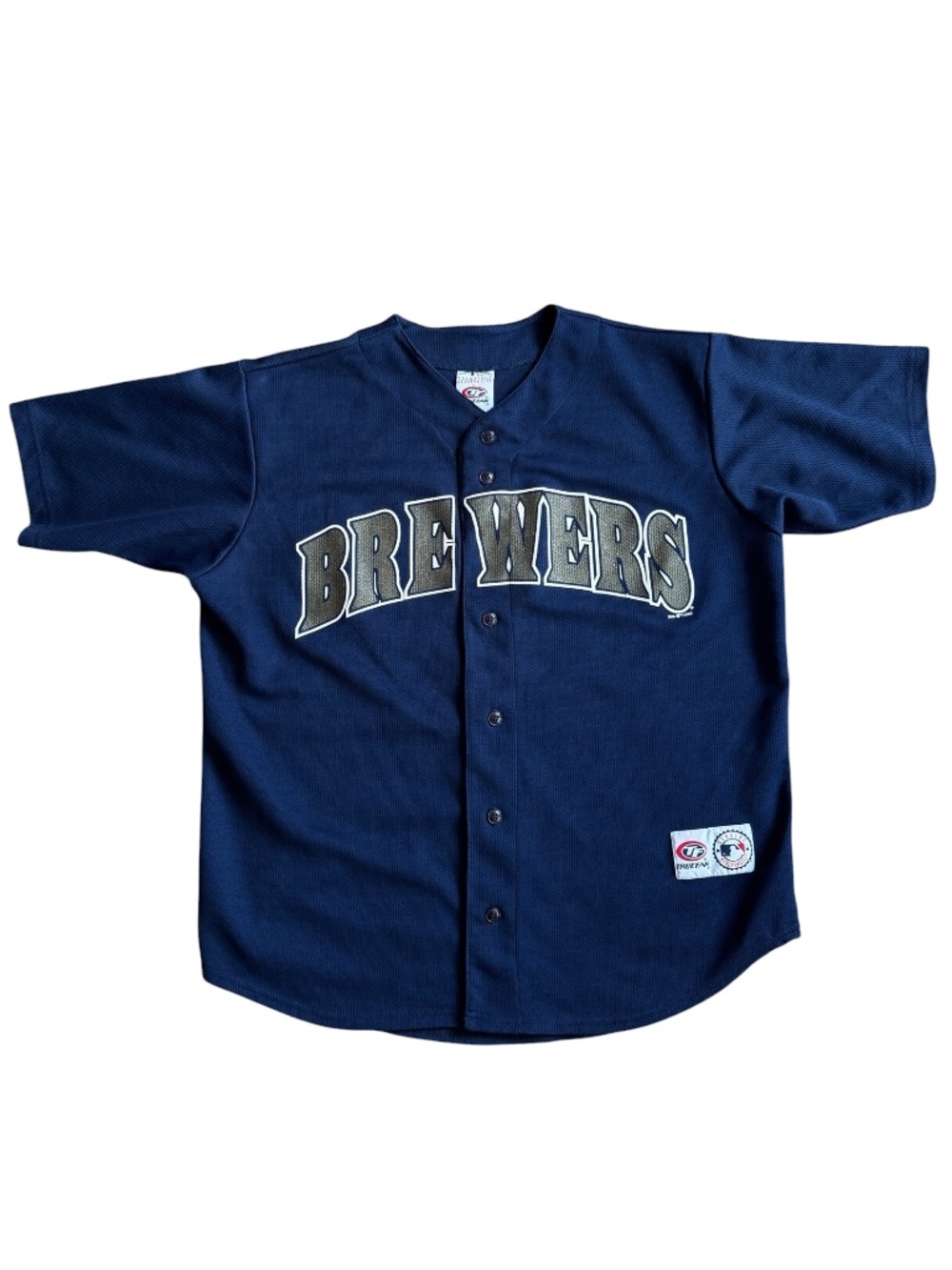 Vintage 2002 Brewers Geoff Jenkins #5 Baseball Jersey Y2K